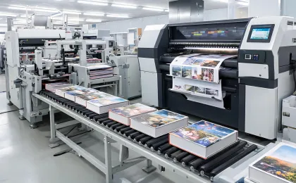 Photo book binding line
